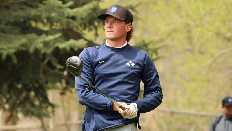 BYU golfer Carson Lundell helped lead the Cougars at the NCAA men’s golf national championship.