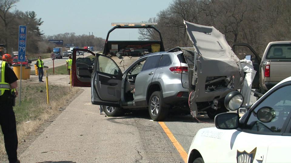 IUSB sculpture professor Dora Natella died at the scene on Tuesday, April 11 after a Toyota in which she was a passenger crashed into a semi-truck on the Indiana Toll Road near Mishawaka.