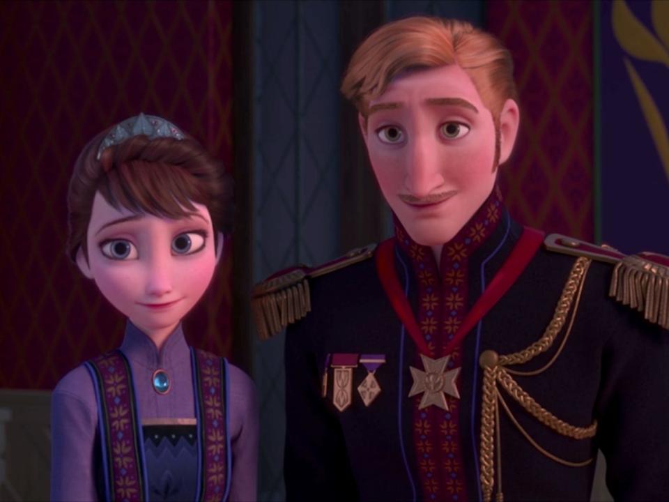 Queen Iduna and King Agnarr in first Frozen movie Disney 