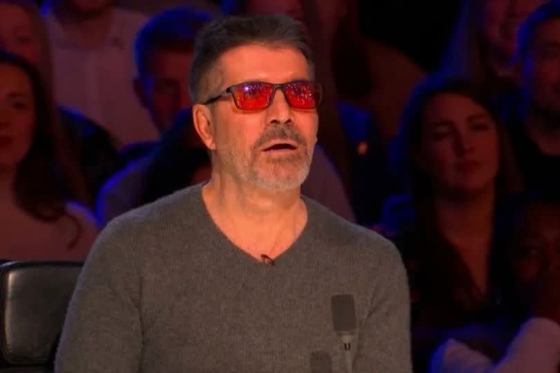 Simon Cowell at his Britain's Got Talent judges seat