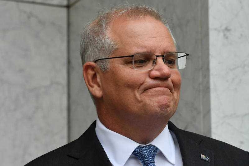 Australian Prime Minister Scott Morrison is pictured.