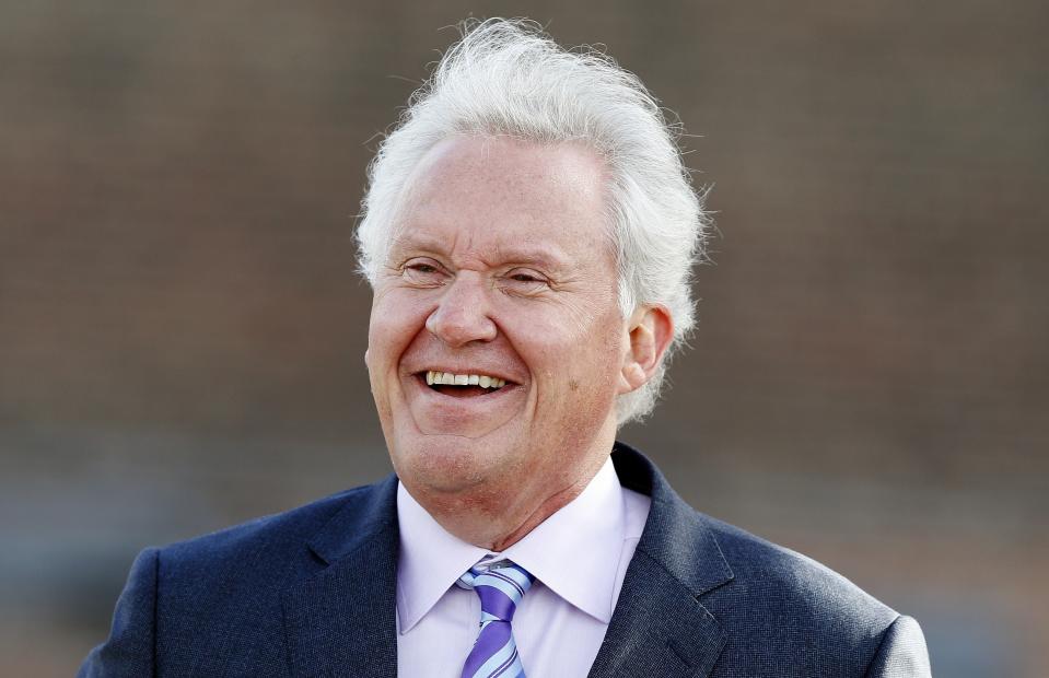 General Electric CEO Jeff Immelt attends a ground-breaking ceremony for GE's new headquarters, Monday, May 8, 2017, in Boston. (AP Photo/Michael Dwyer)