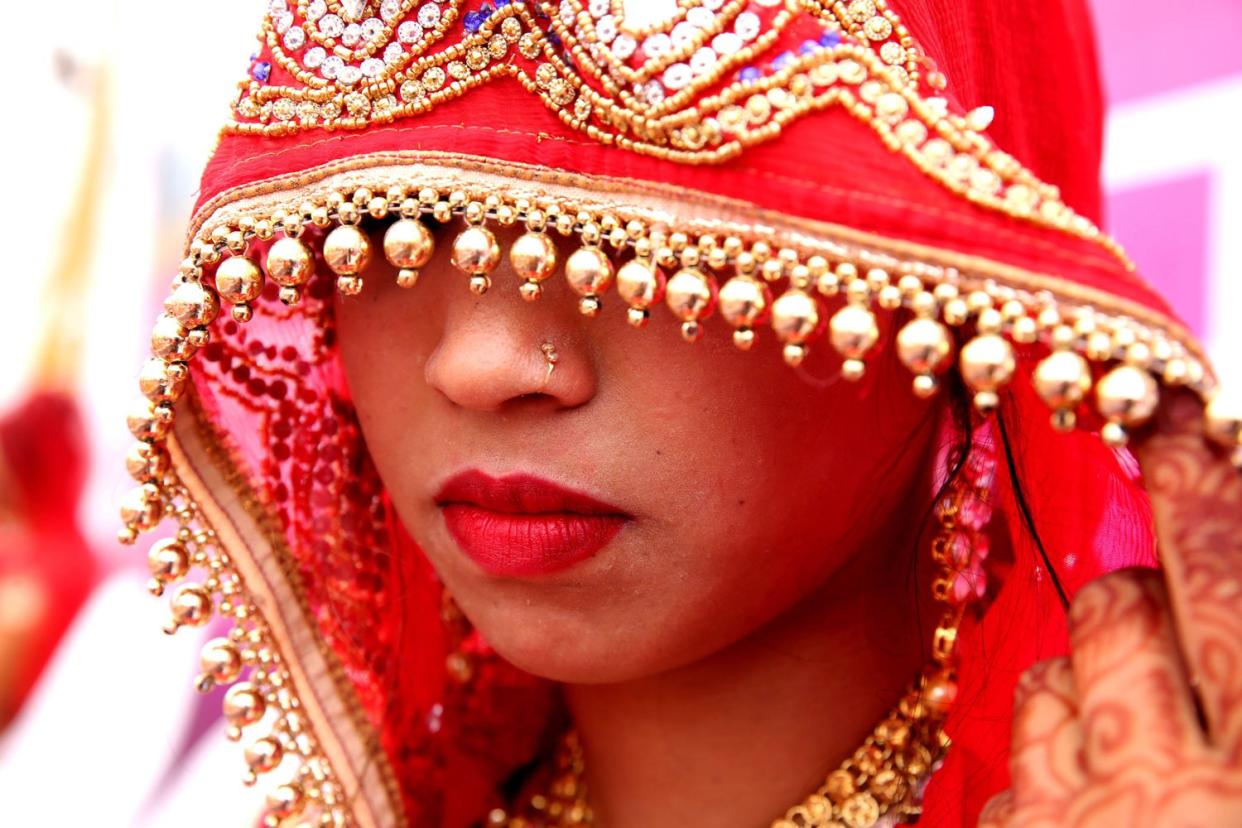 Outrage: The government has vowed to crack down on underage brides: EPA