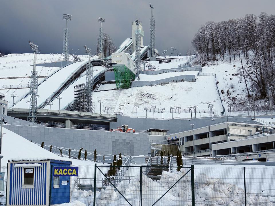 sochi olympics abandoned ski jump