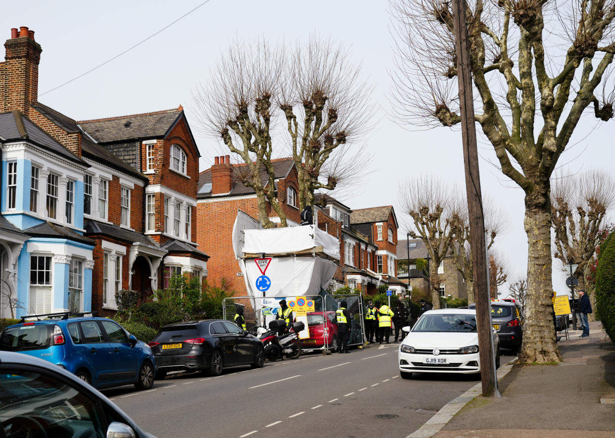 Haringey council spent £92,000 protecting a 120-year-old tree from environmental protestors who hoped to stop it being cut down. (SWNS)