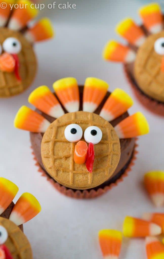 Chocolate Turkey Cupcakes