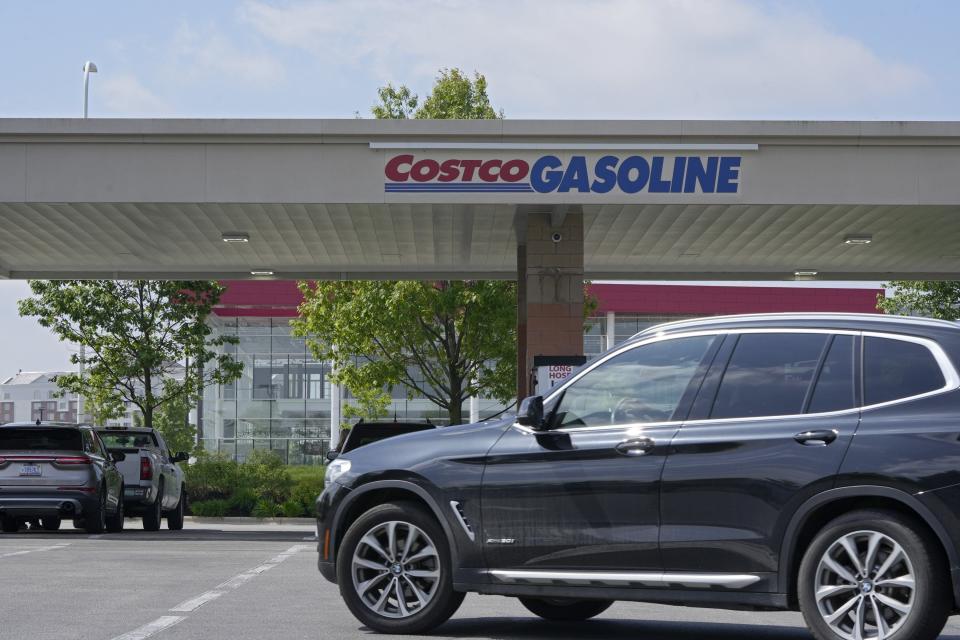 Customers line up for the savings offered to members at Costco gas stations including the location at Polaris on Columbus' Far North Side. Costco matches the gasoline prices at other stations within five miles of each of their three locations around Greater Columbus.