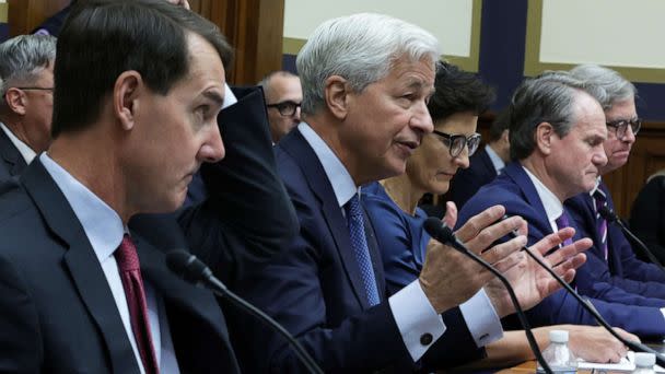 PHOTO: Chairman and CEO of JPMorgan Chase & Co. Jamie Dimon testifies during a hearing before the House Committee on Financial Services at Rayburn House Office Building on Capitol Hill, on Sept. 21, 2022, in Washington, D.C. (Alex Wong/Getty Images)