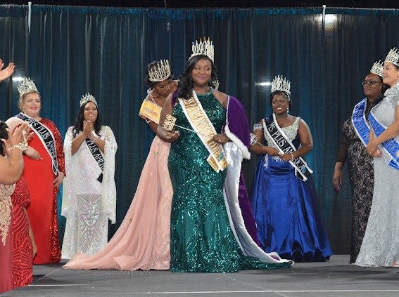 Panama City’s Tanya Holloway is crowned Miss Plus America Elite 2021 pageant in Louisville, Kentucky.