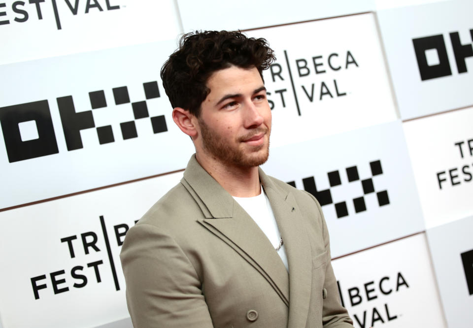 Nick Jonas on the red carpet