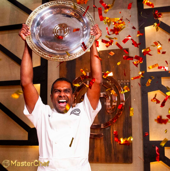 Sashi is crowned the winner of MasterChef. Source: Channel Ten
