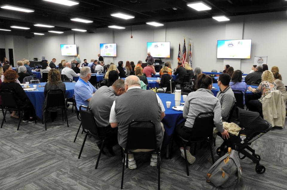 Members of partner agencies and representatives of donating entities recently attended the annual breakfast meeting of the United Way of Coshocton County. The event honors donors and partner agencies and prepares for the coming campaign season.