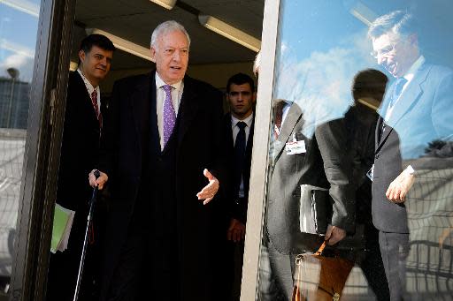 El ministro José Manuel García Margallo, el pasado 22 de enero en Montreux (Suiza) (AFP/Archivos | Fabrice Coffrini)