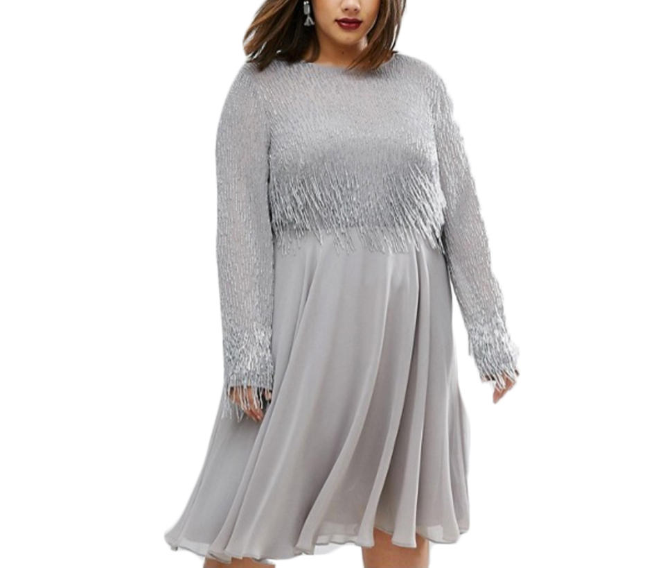 ASOS Curve Embellished Tassel Dress