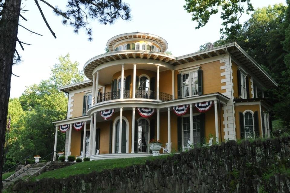 Hillforest mansion in Aurora, Indiana.