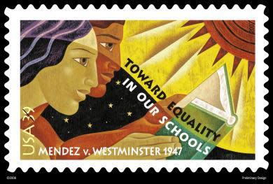 Image: In 2007, the Mendez case was commemorated on a U.S postage stamp. (U.S. Postal Service)