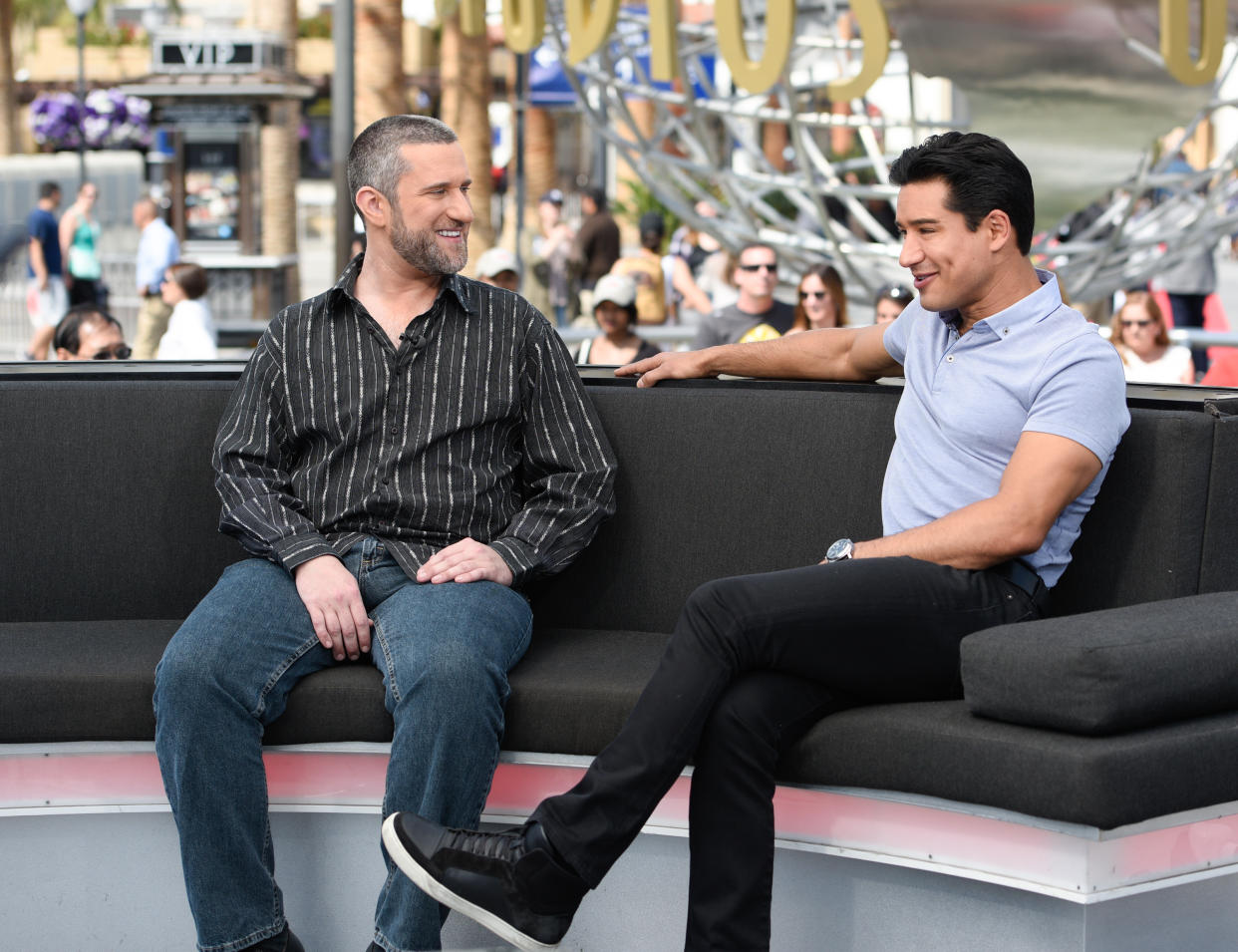 Mario Lopez, here with Dustin Diamond in 2016, says his friend and co-star will be remembered in the new season.  