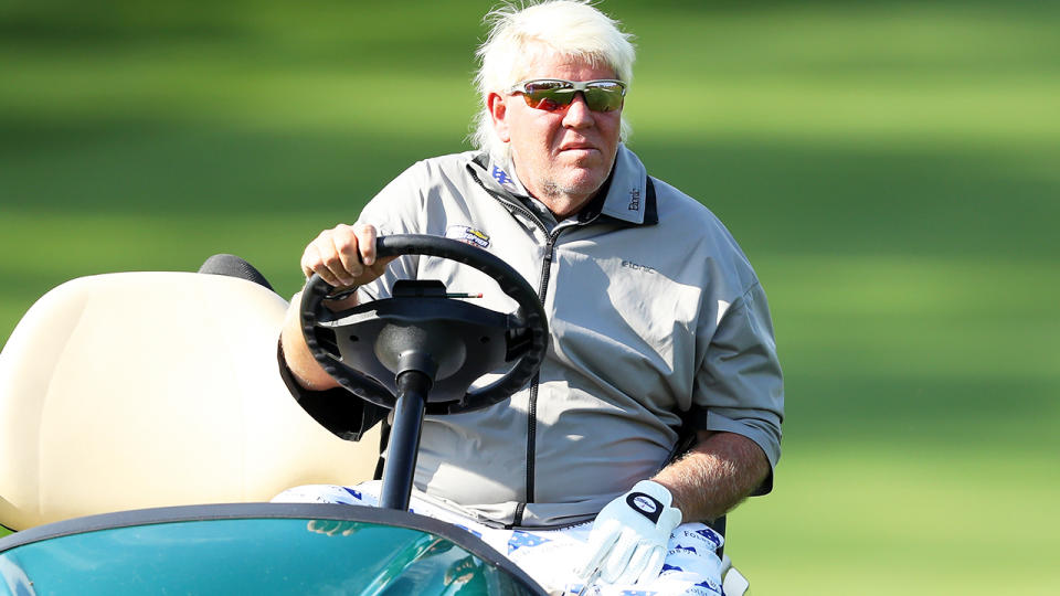 John Daly, pictured here in action at the 2019 PGA Championship.