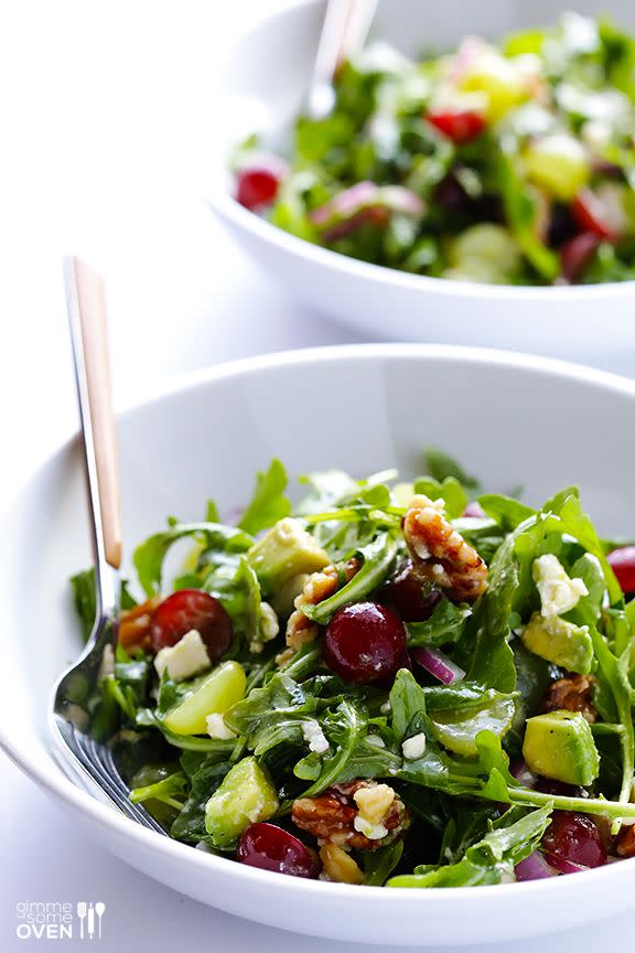 Grape, Avocado, and Arugula Salad