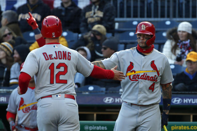 St louis cardinals yadier molina hi-res stock photography and