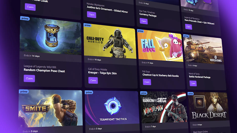 Amazon Prime Gaming free in-game items