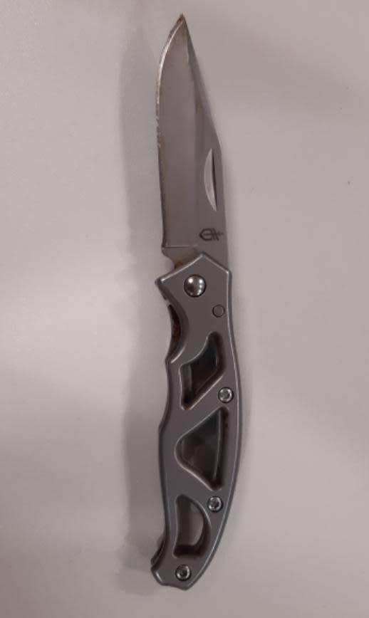 York Press: The lock knife recovered by police when Angel Angelov was searched