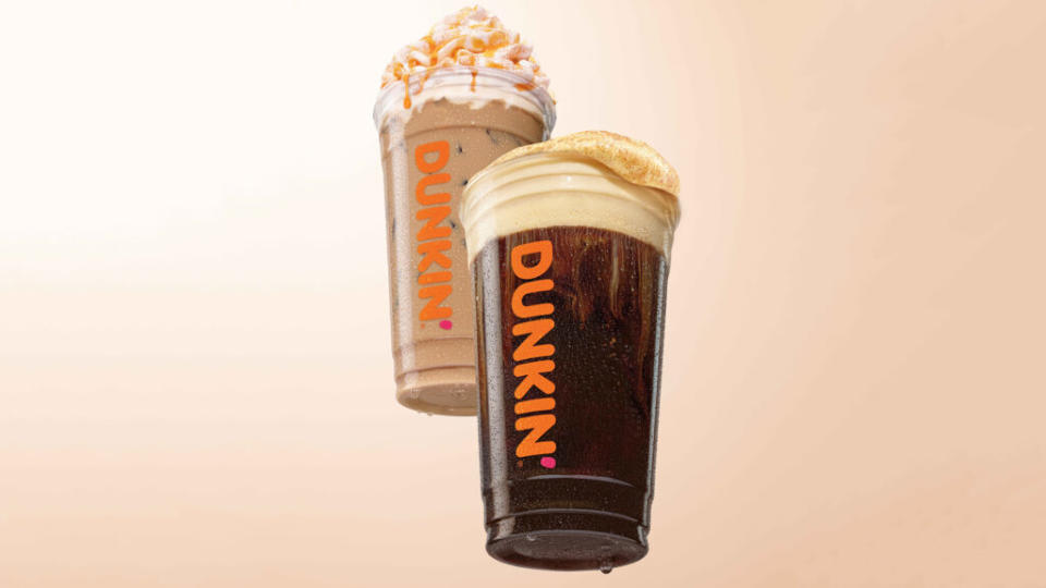 Dunkin' pumpkin spice drinks