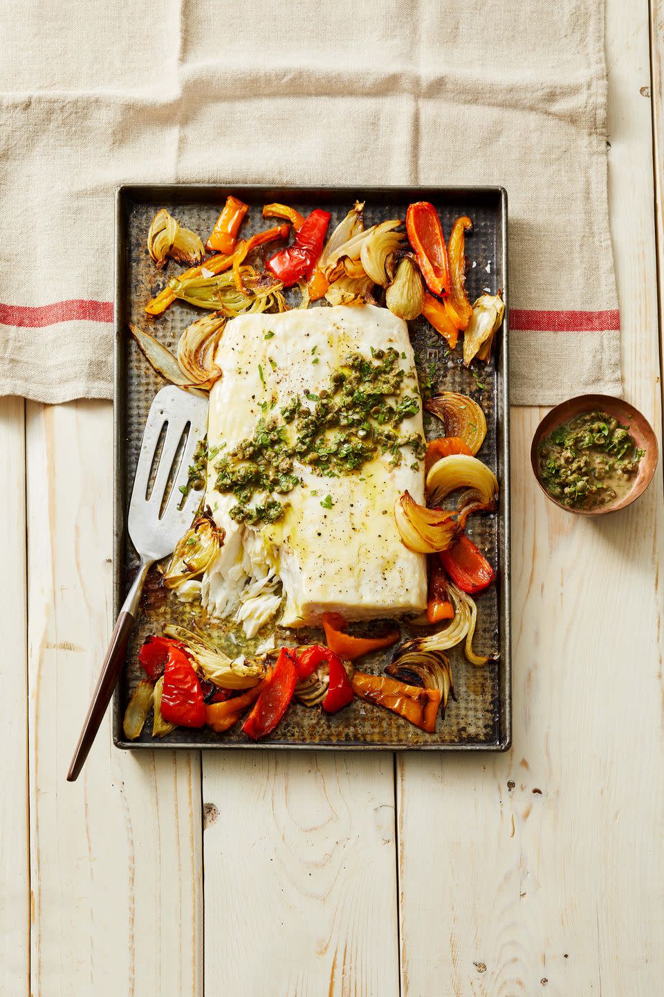 4) Sheet Pan Fish and Vegetables