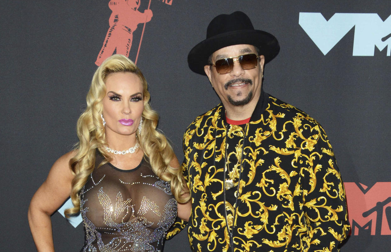 Photo by: zz/Patricia Schlein/STAR MAX/IPx 2019 8/26/19 Coco Austin and Ice-T at the 2019 MTV Video Music Awards held at the Prudential Center in Newark, New Jersey, USA.
