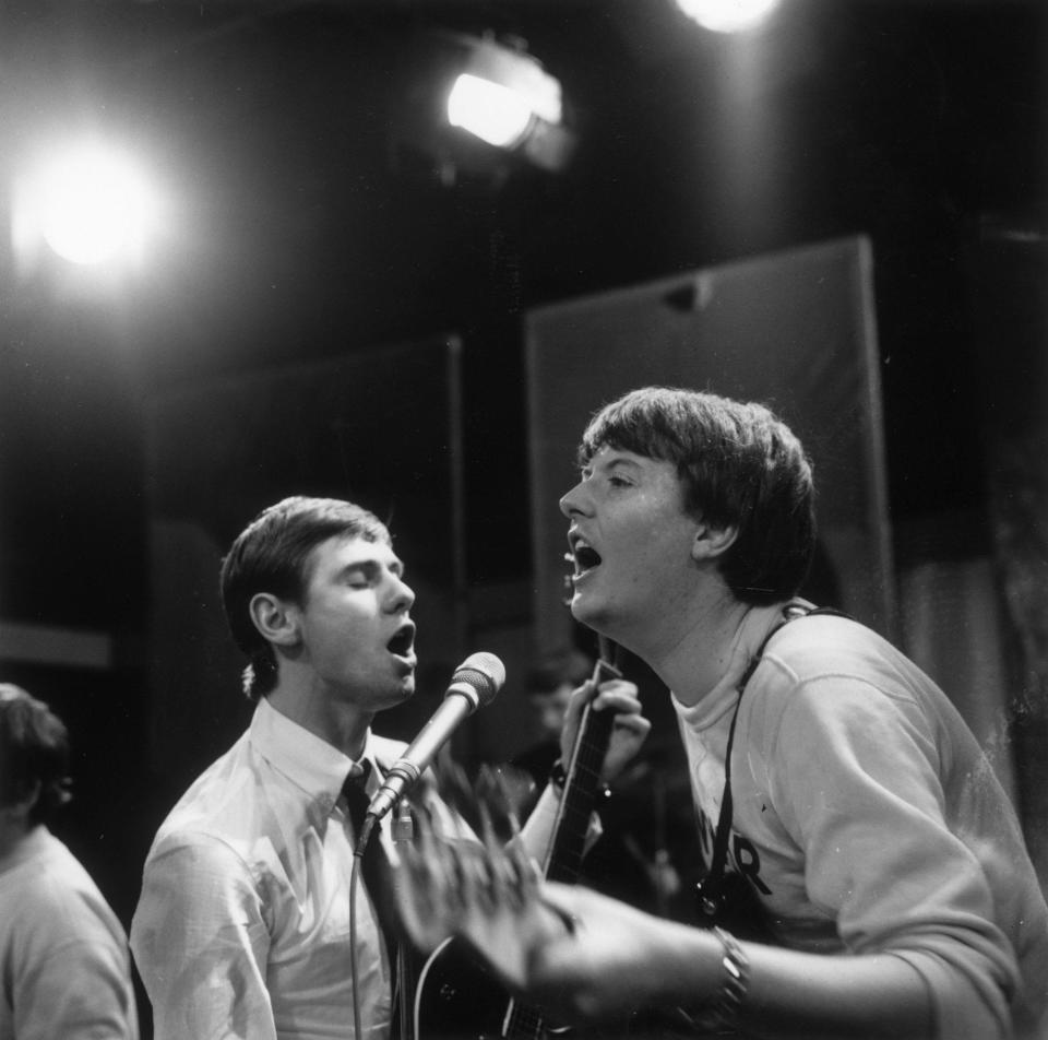 Valentine, left, with Chas Chandler in 1964 - Fox Photos/Getty Images