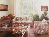 <p>The 1970s saw households tap into bold hues, prints, patterns and exciting new shapes. Like the sofas in the image, Brits weren't afraid of floral motifs and vibrant colours. Who remembers this style? </p>