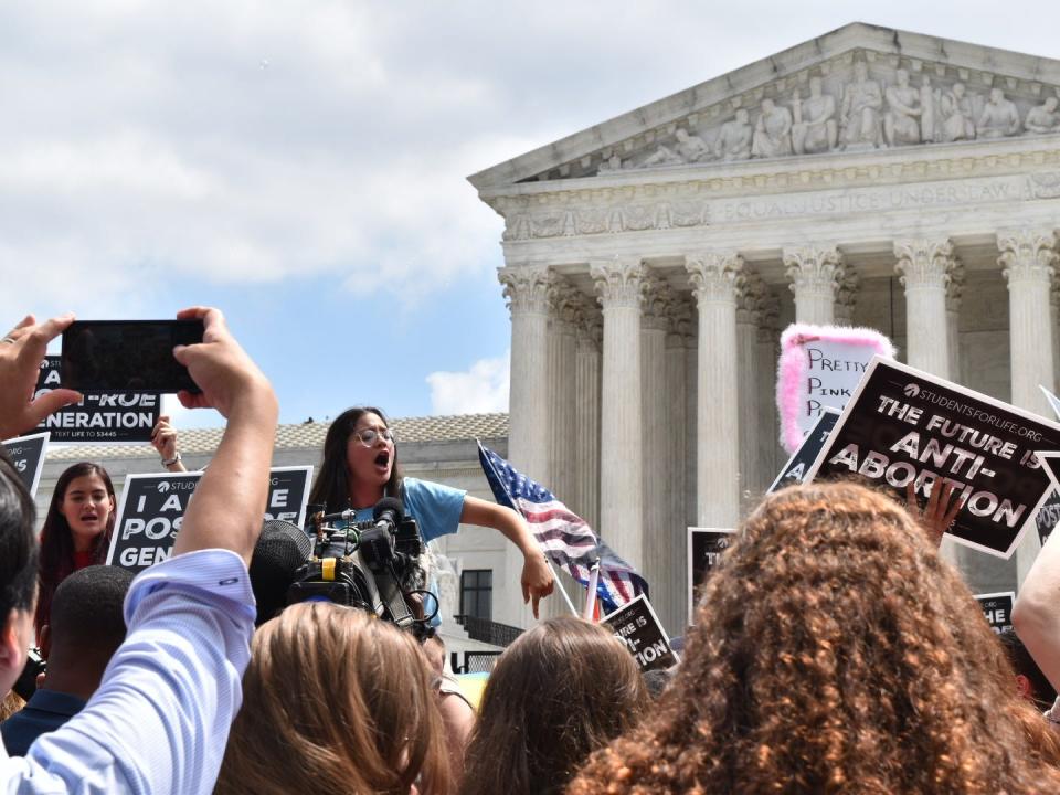 Protests outside of the Supreme Court