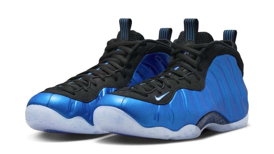 Nike Air Foamposite One ‘Dark Neon Royal/Black-Clear-White’ 2024 (Pair). Credit: Nike