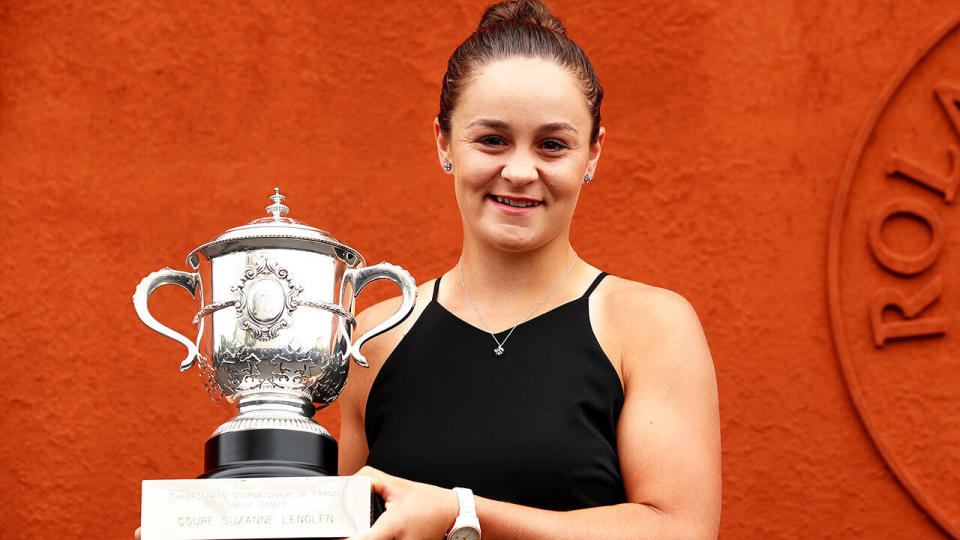 Ash Barty won the French Open final in straight sets to claim her first grand slam title.