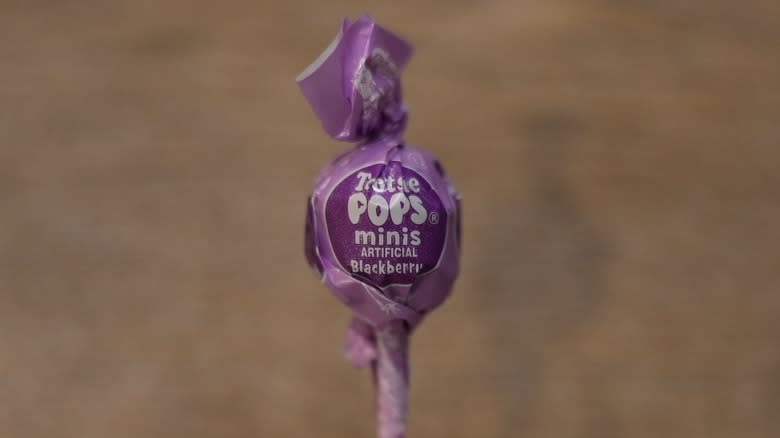 Blackberry Tootsie Pop wrapper