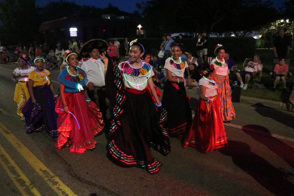 The parade was rich with Hispanic culture representation.