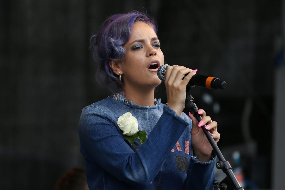 Lily Allen had her own horrifying experience with a stalker, who broke into her home. (Justin Tallis/AFP/Getty)