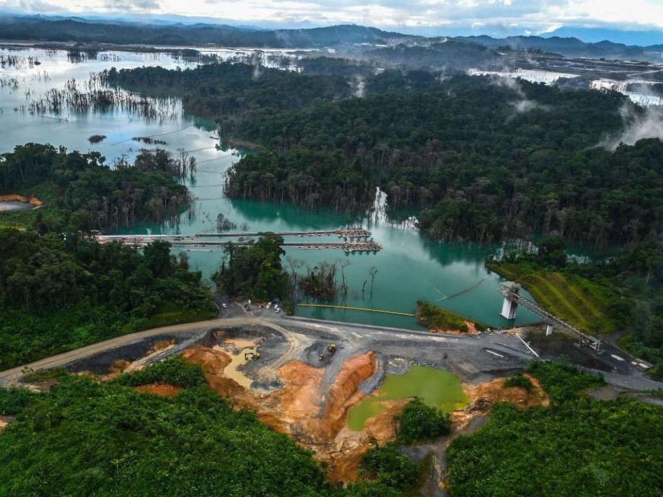  An aerial view of the Cobre Panama mine.