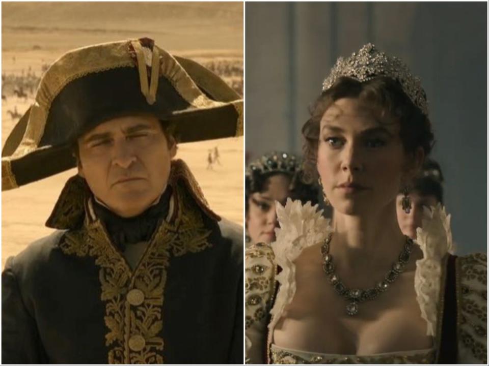 Joaquin Phoenix and Vanessa Kirby in ‘Napoleon’ (Apple TV+)