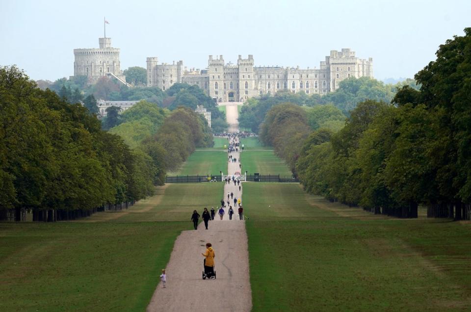 The Queen’s coffin will be driven in the state hearse up Windsor’s Long Walk (John Walton/PA) (PA Wire)
