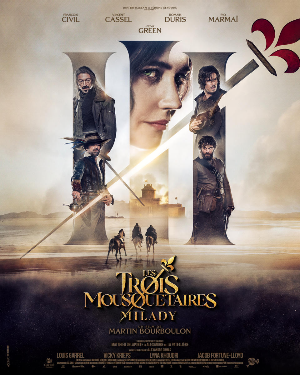 Póster oficial de Los tres Mosqueteros: Milady (Créditos IMBd)