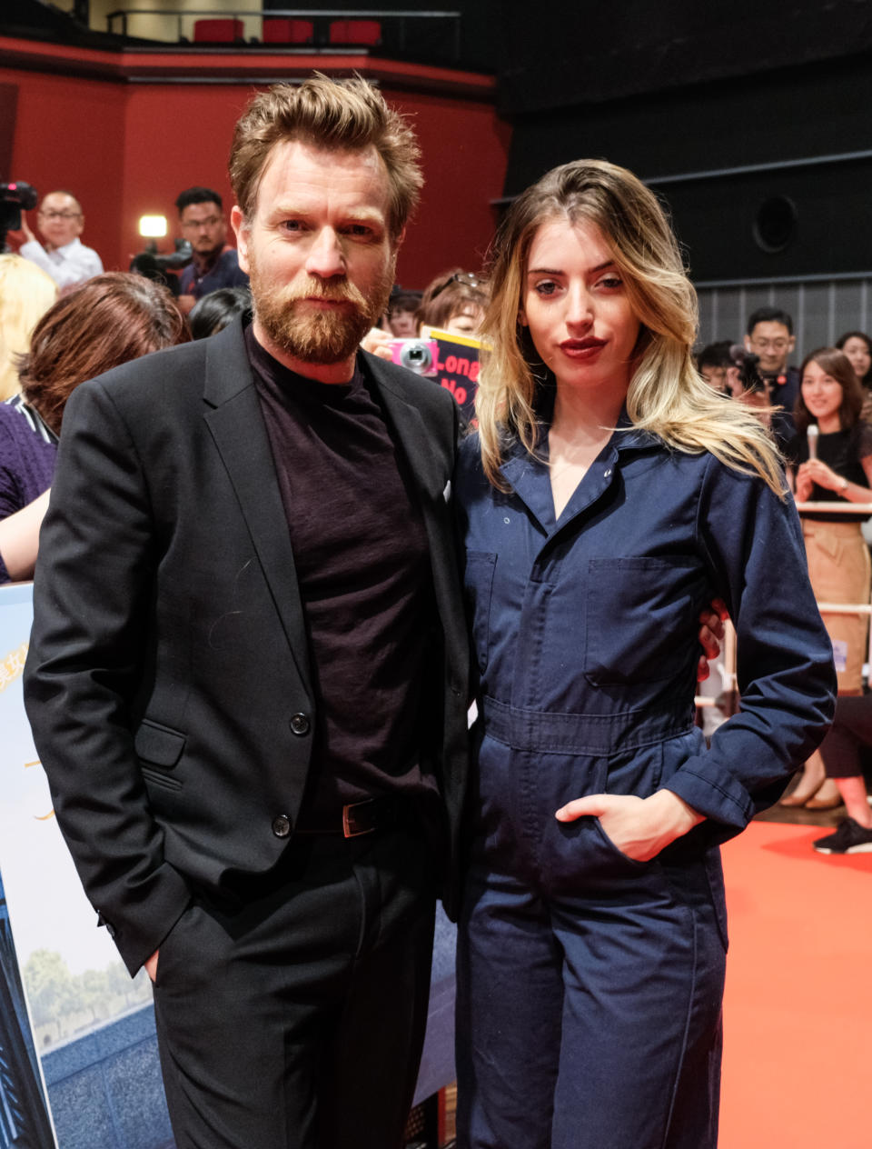 TOKYO, JAPAN - SEPTEMBER 05:  Ewan McGregor (L) and daughter Clara McGregor attend the premiere of 'Christopher Robin' on September 5, 2018 in Tokyo, Japan. (Photo by Keith Tsuji/Getty Images  for Disney)