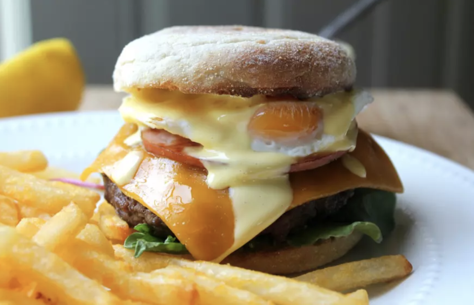 Eggs Benedict Burger