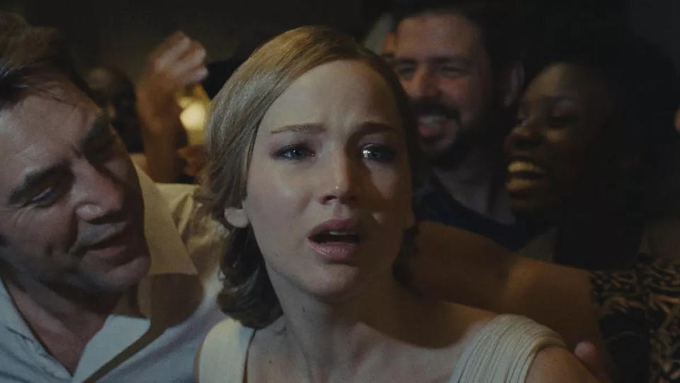 Jennifer Lawrence stars in Darren Aronofsky's bizarre horror 'mother!'. (Credit: Paramount)