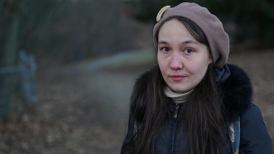 Maria Kartasheva, a Russian activist who lives in Ottawa, has had her application for Canadian citizenship held up due to a conviction under a Russian law that has been used against critics of the Ukraine invasion.  (Matthew Kupfer/CBC - image credit)