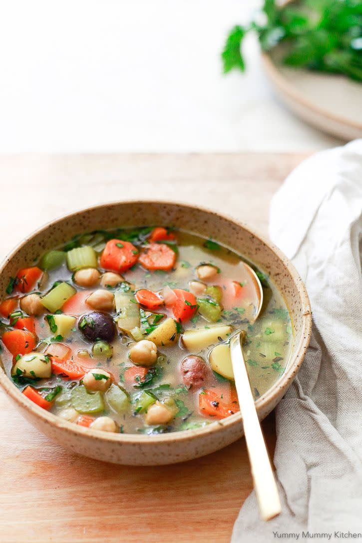 Instant Pot Chickpea Vegetable Soup