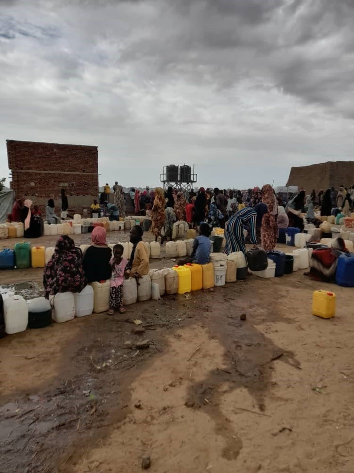 Newly arrived refugees from Sudan at a camp in Chad (Supplied)