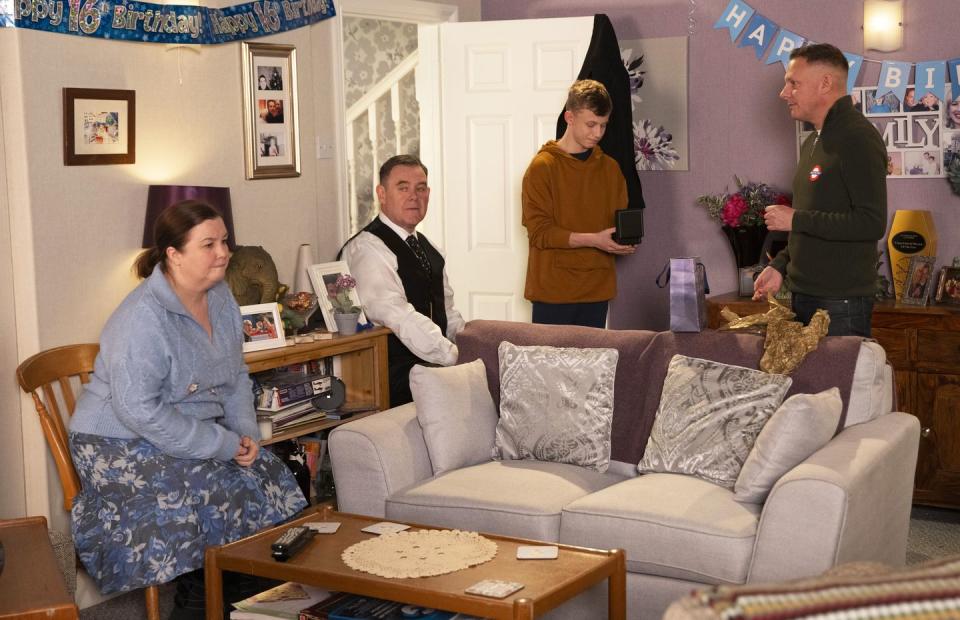 eileen, george, dylan, sean, coronation street