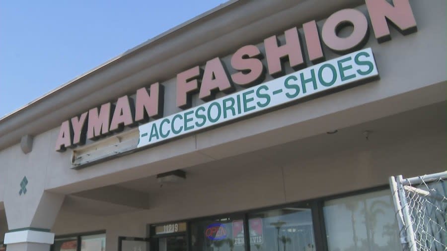 Amid an onslaught of break-ins and robberies, Ayman Fashion, a family-owned business in Whittier, will be closing its doors for good. (KTLA)