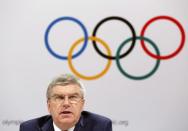 President of the International Olympic Committee (IOC) Thomas Bach speaks at the closing news conference following the IOC executive board meeting in Kuala Lumpur, Malaysia, August 3, 2015. REUTERS/Olivia Harris